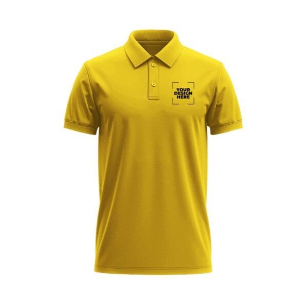 Polo Tshirt in Golden Yellow