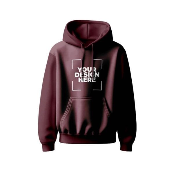 Custom Hoodie in Maroon