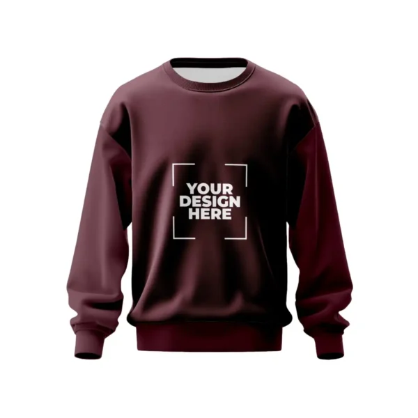 Crewneck Sweatshirt in Maroon