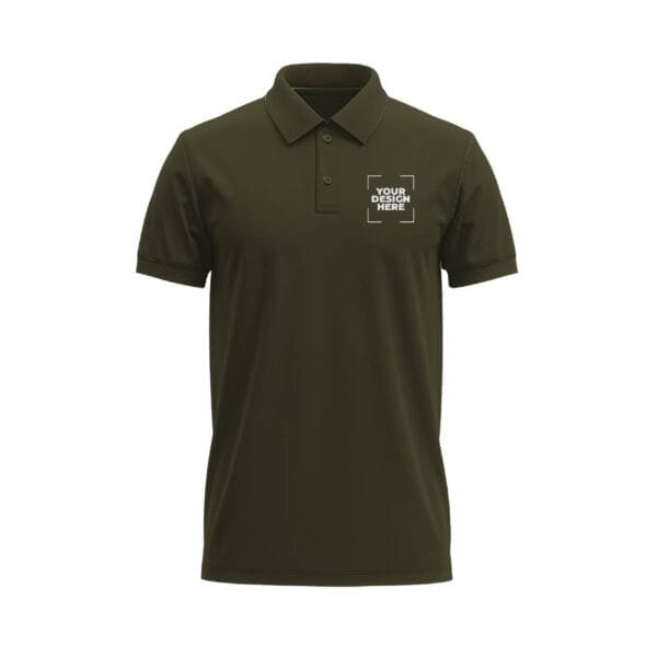 Polo Tshirt in Olive Green