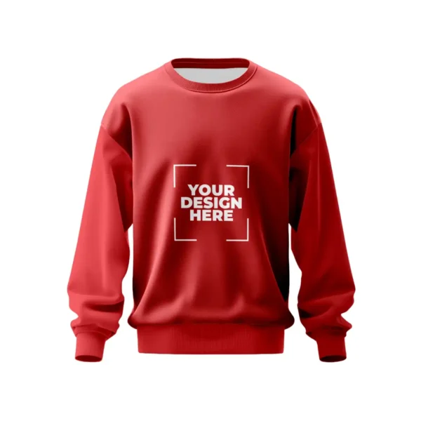 Crewneck Sweatshirt in Red